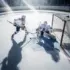Jason Robertson of the Dallas Stars scores a wraparound goal against Andrei Vasilevskiy in NHL actio