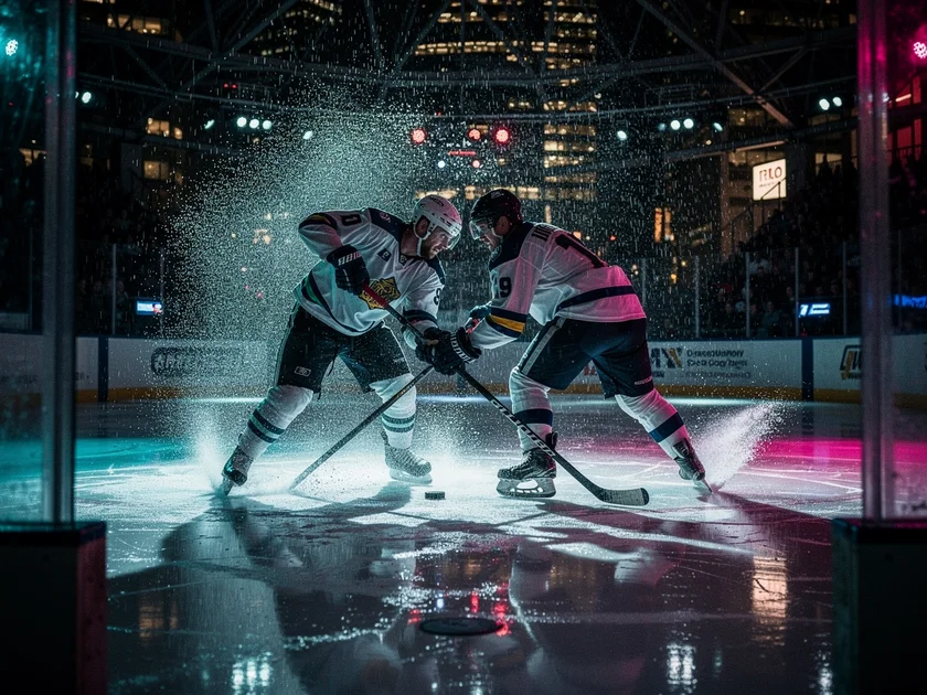 St. Louis Blues players warming up on ice before March 2026 game against Anaheim Ducks