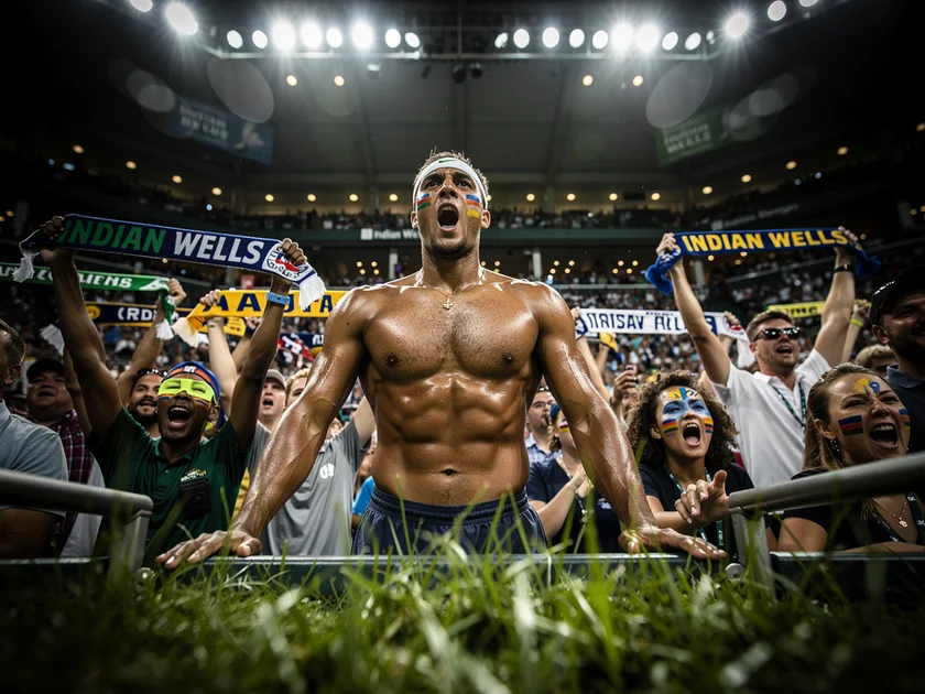 Emma Raducanu in action at Indian Wells 2026, relevant to WTA Rankings This Week movement